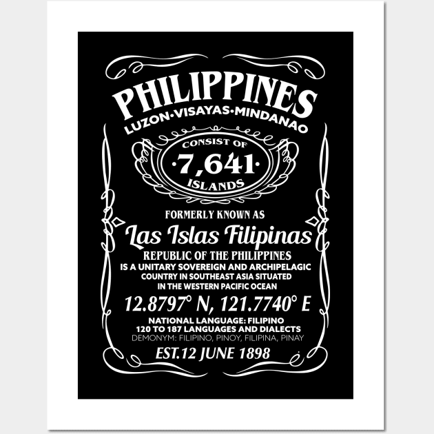 Pinoy Shirt Wi-ki Philippine Facts Filipino Shirt Wall Art by Dailygrind